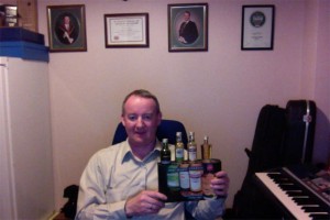 Noel Sweeney, Cooley's Master Distiller, ready for the Twitter tasting