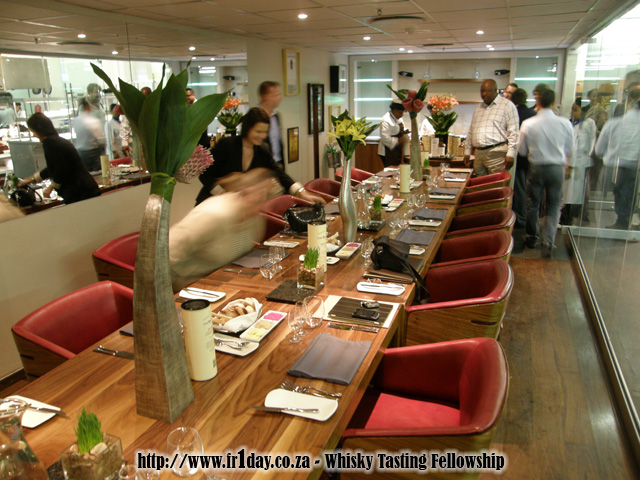 Chef's table in the kitchen at the Sandton Sun Hotel
