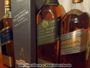 Johnnie Walker whiskies - can you spot the new amongst the very old?