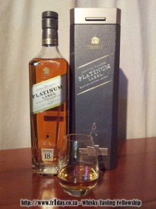 First pour of Johnnie Walker Platinum Label