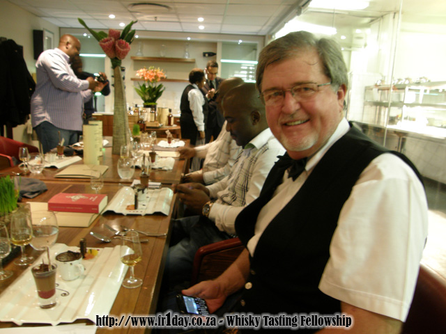 Jonathan Miles - our host - guiding us through the tasting