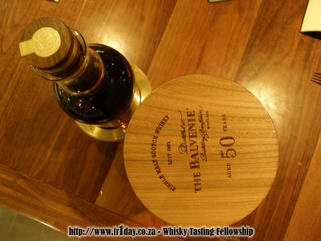 Only bottle of Balvenie 50 still available in SA