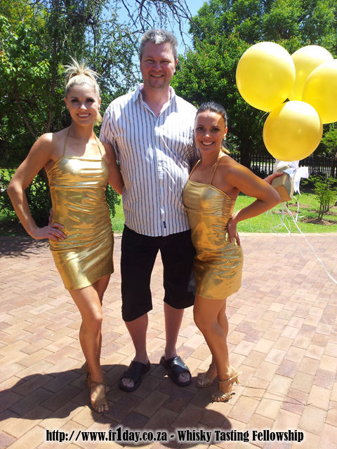 Gold girls, Gold Balloons and Johnnie Walker Gold Label Reserve Whisky
