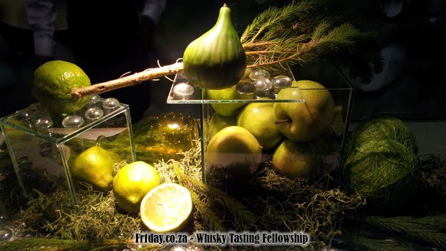 A flavour profile display in the Brandhouse Sensorium