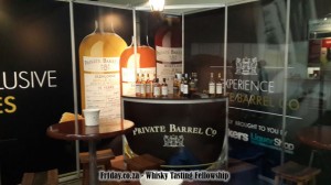 Checkers Private Barrel Co tasting room at Whisky Live SA