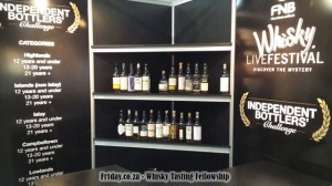 The Independent Bottlers' Challenge stand at FNB Whisky Live Festival