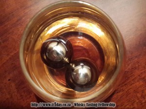 Balls of Steel in glass with whisky