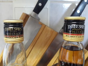 Three Ships Old Bottle vs New Bottle - Bottle Cap Details