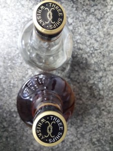 Three Ships Old Bottle vs New Bottle - Top View