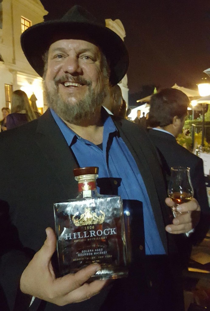 Dave Pickerell proudly sharing his Hillrock Distillery Solera Bourbon