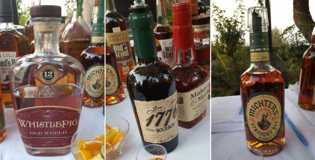 Whistlepig, James E. Pepper 1776 Bourbon and Michter's Straight Rye