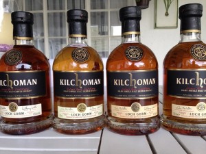Kilchoman Loch Gorm 2013 through 2016 bottles