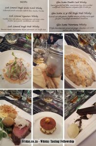 Whisky Pairing Menu by Chef Sasha Sonnenberg