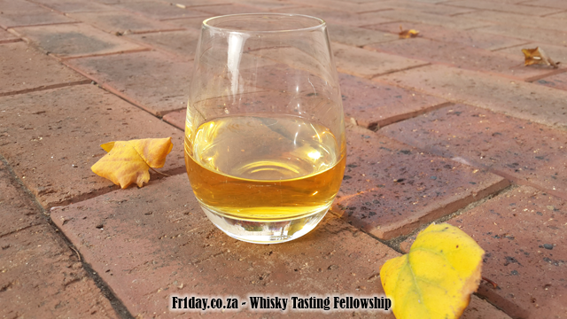 A dram the colour of golden autumn leaves