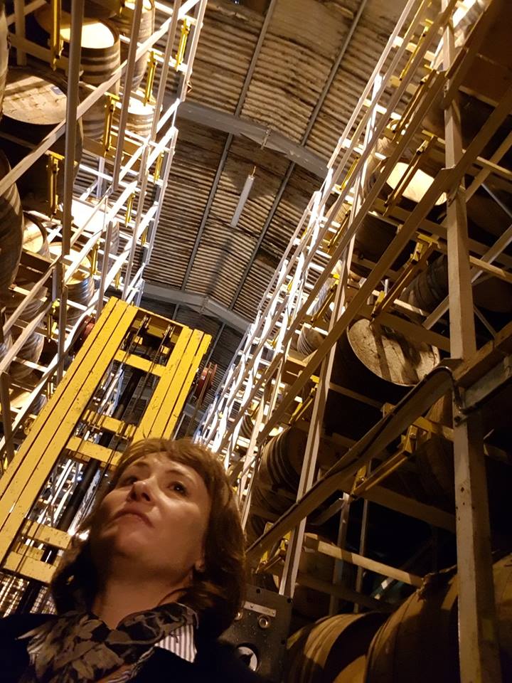 Rachel Barrie In A GlenDronach Warehouse