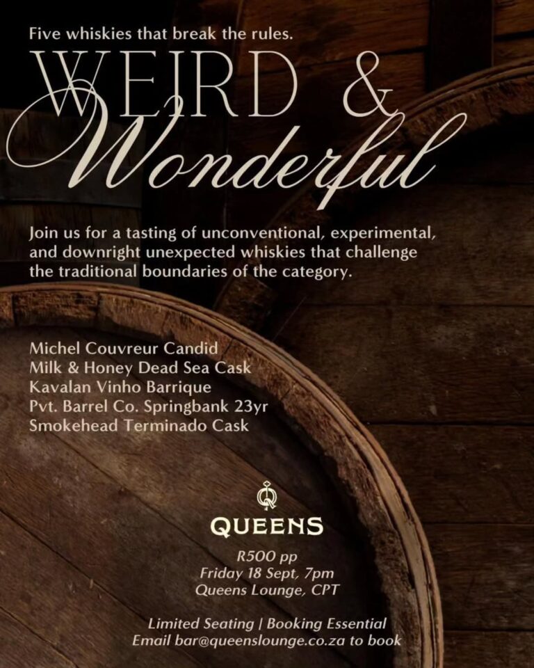 Queens Cape Town - Weird & Wonderful Tasting