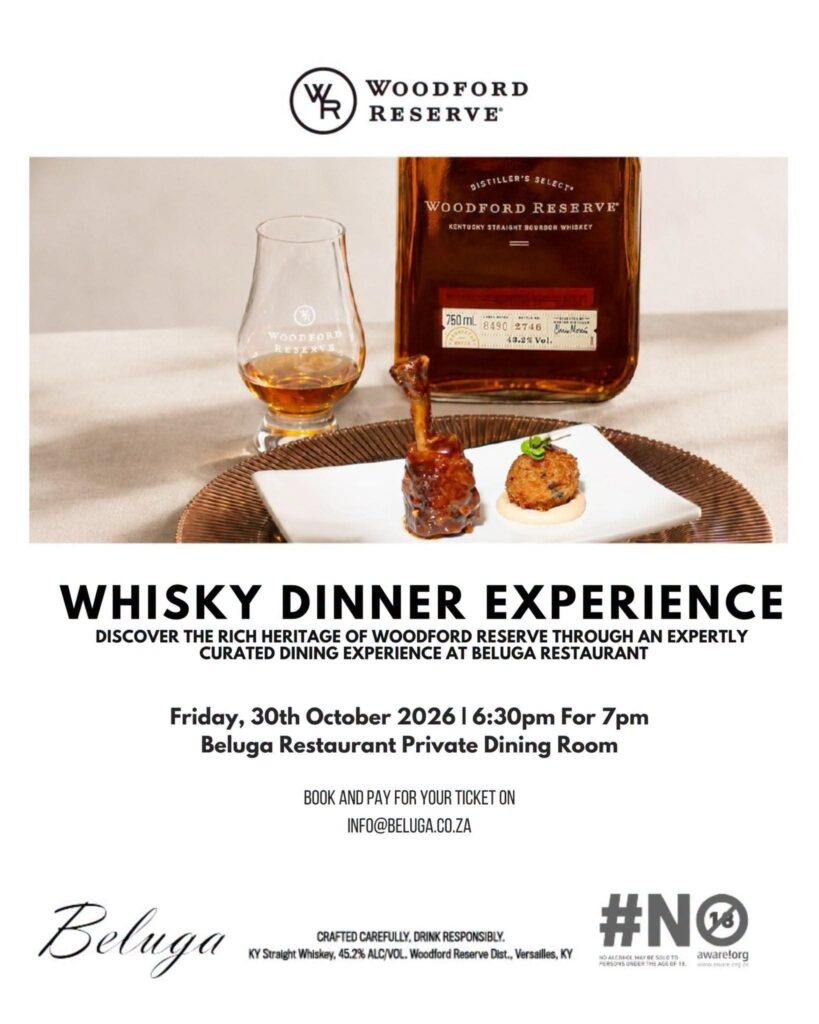 Woodford Reserve Whisky Dinner Experience