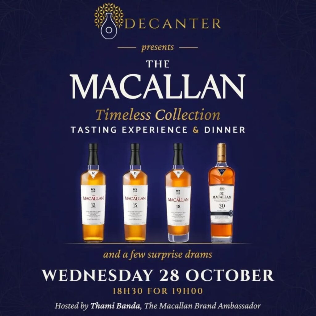 Decanter presents The Macallan Timeless Collection Tasting Experience