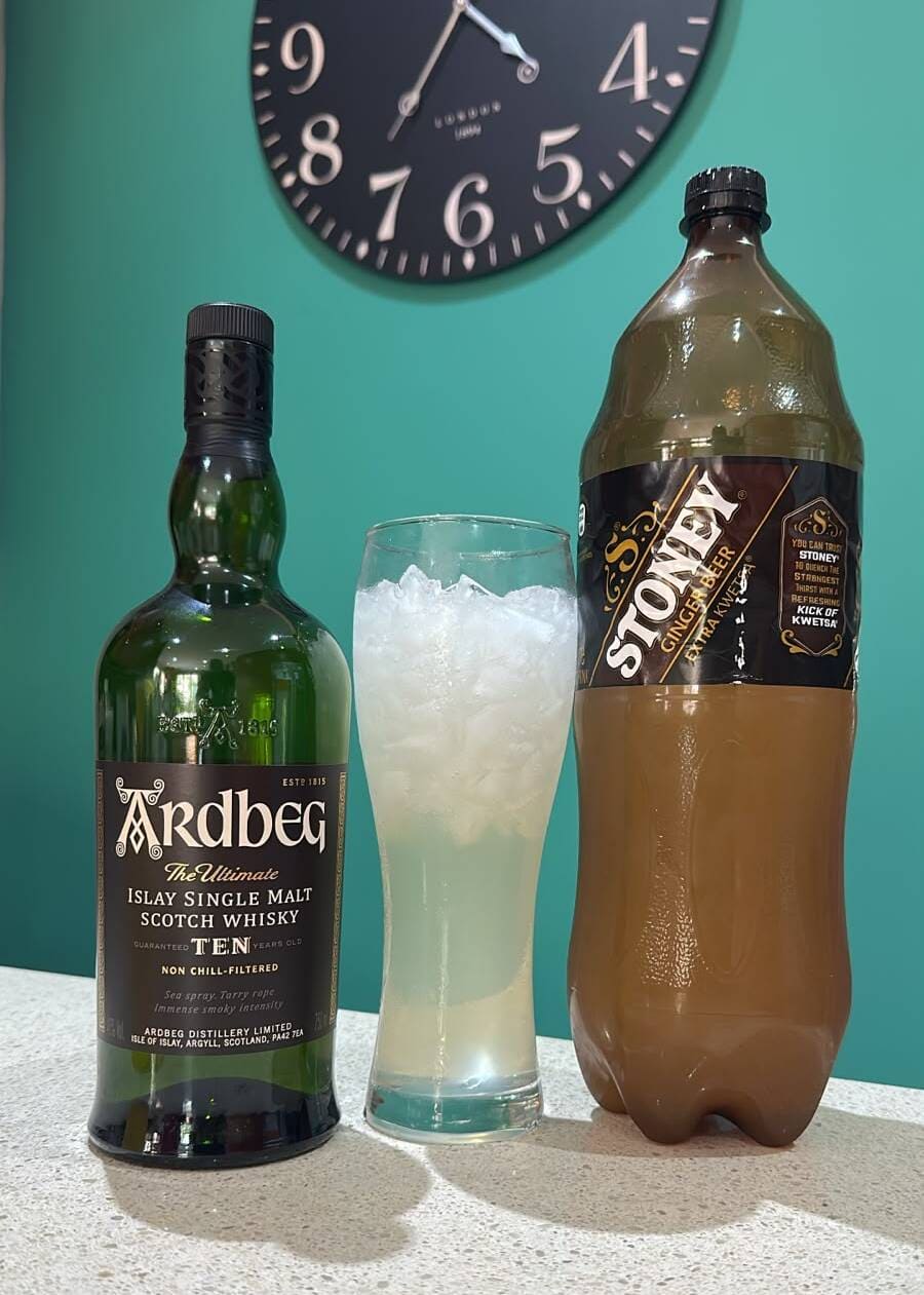 Marco E - Ardbeg 10yo and Ginger Beer